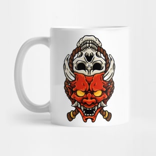 Oni And Skull Mug